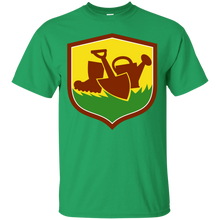 Load image into Gallery viewer, Spade Gumboot Watering Can Shield Retro T-Shirt