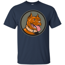 Load image into Gallery viewer, Pitbull Dog Mongrel Head Circle Woodcut T-Shirt