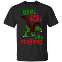 Load image into Gallery viewer, Real dinosaurs had feathers T-Shirt