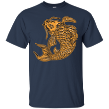 Load image into Gallery viewer, Koi Nishikigoi Carp Fish Jumping Etching T-Shirt