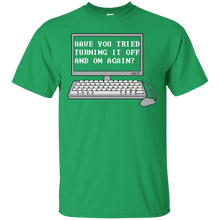 Load image into Gallery viewer, THE IT CROWD - Have You Tried Turning It Off And On Again? T-Shirt - teeshirtperfect.com