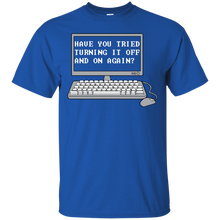 Load image into Gallery viewer, THE IT CROWD - Have You Tried Turning It Off And On Again? T-Shirt - teeshirtperfect.com