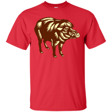 Load image into Gallery viewer, Philippine Warty Pig Woodcut T-Shirt