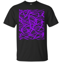 Load image into Gallery viewer, Purple abstract art string T-Shirt T-Shirt