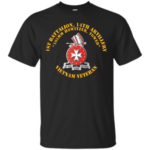 1st Battalion, 14th Artillery w  Txt T-Shirt