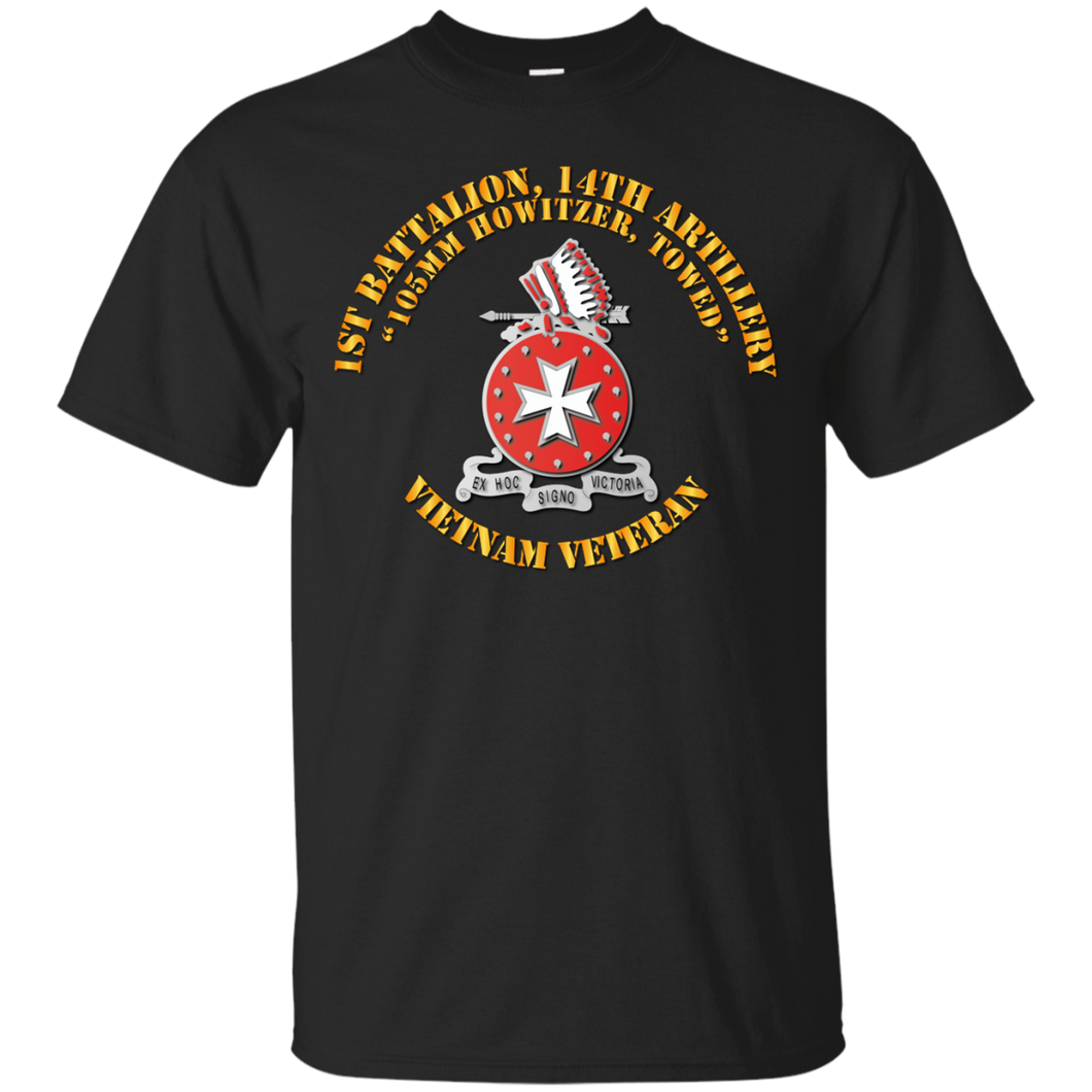 1st Battalion, 14th Artillery w  Txt T-Shirt