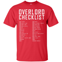 Load image into Gallery viewer, Overlord Checklist (Dark) T-Shirt