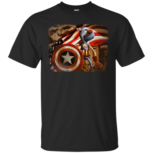 Fuzzy and Red, White, and Blue T-Shirt
