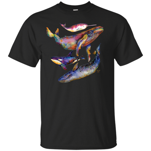 Four Whale Quartet - A Quartet of Whales T-Shirt - teeshirtperfect.com