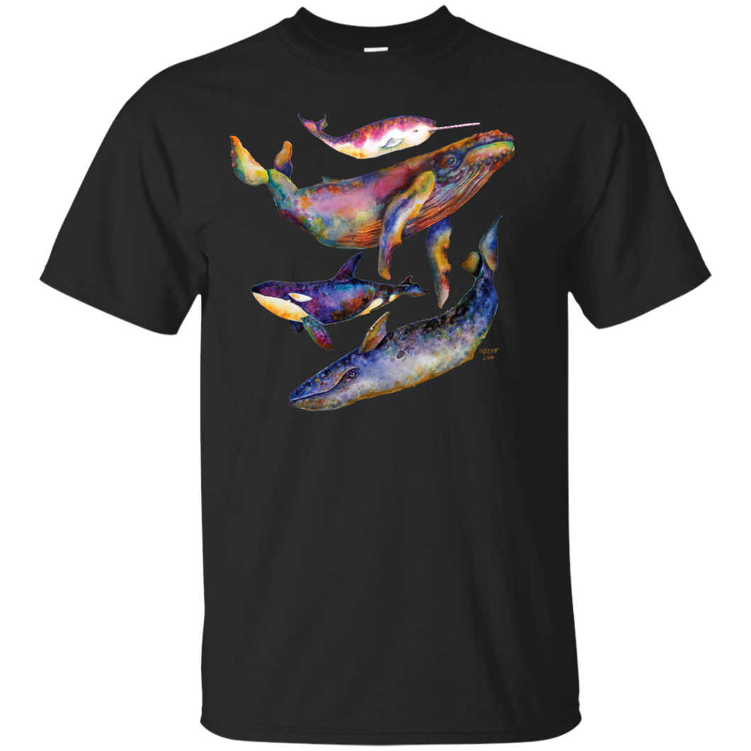 Four Whale Quartet - A Quartet of Whales T-Shirt - teeshirtperfect.com