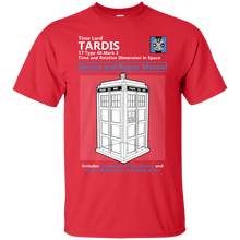 Load image into Gallery viewer, Tardis Service and Repair Manual T-Shirt - teeshirtperfect.com