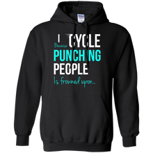 Load image into Gallery viewer, I Cycle Because Punching People Is Frowned Upon T-Shirt