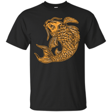 Load image into Gallery viewer, Koi Nishikigoi Carp Fish Jumping Etching T-Shirt
