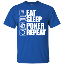 Load image into Gallery viewer, Eat Sleep Poker Repeat T-Shirt