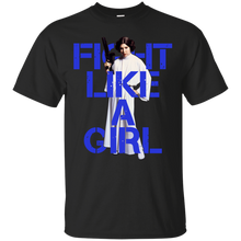 Load image into Gallery viewer, Princess Leia - Fight Like A Girl T-Shirt - teeshirtperfect.com