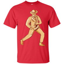 Load image into Gallery viewer, Jazz Player Playing Saxophone Etching T-Shirt
