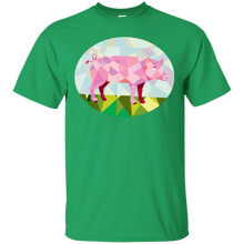 Load image into Gallery viewer, Tamworth Pig Side Oval Low Polygon T-Shirt