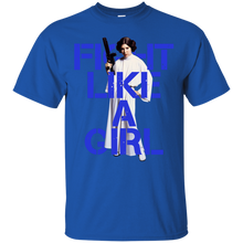 Load image into Gallery viewer, Princess Leia - Fight Like A Girl T-Shirt - teeshirtperfect.com
