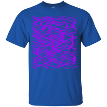Load image into Gallery viewer, Purple abstract art string T-Shirt T-Shirt