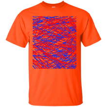 Load image into Gallery viewer, Red and blue abstract art string T-Shirt T-Shirt