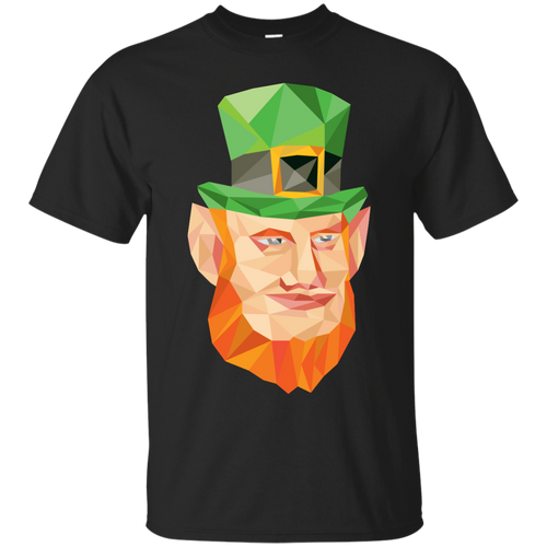 Leprechaun Head Low Polygon T-Shirt