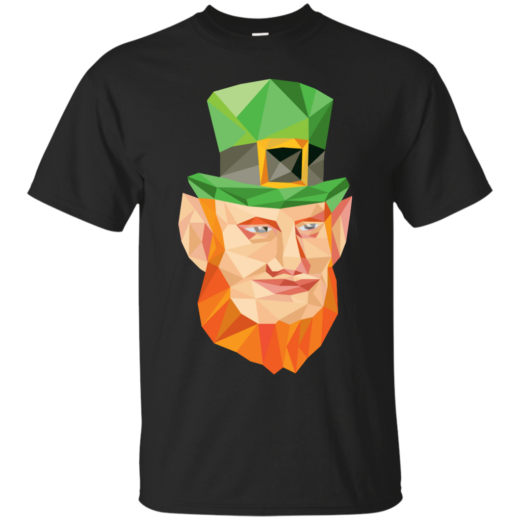 Leprechaun Head Low Polygon T-Shirt