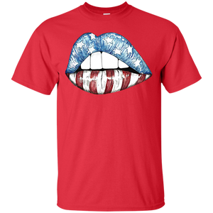 American Flag Lips T-Shirt