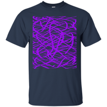 Load image into Gallery viewer, Purple abstract art string T-Shirt T-Shirt