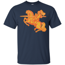 Load image into Gallery viewer, Knight Full Armor Horseback Lance Etching T-Shirt