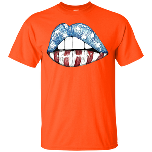 American Flag Lips T-Shirt
