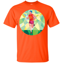 Load image into Gallery viewer, Marathon Runner Running Circle Low Polygon T-Shirt