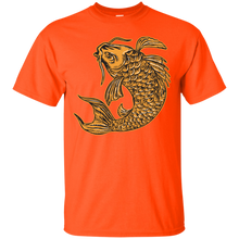 Load image into Gallery viewer, Koi Nishikigoi Carp Fish Jumping Etching T-Shirt