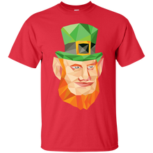 Load image into Gallery viewer, Leprechaun Head Low Polygon T-Shirt