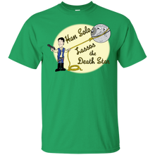 Load image into Gallery viewer, Han Solo Lassos the Death Star T-Shirt - teeshirtperfect.com